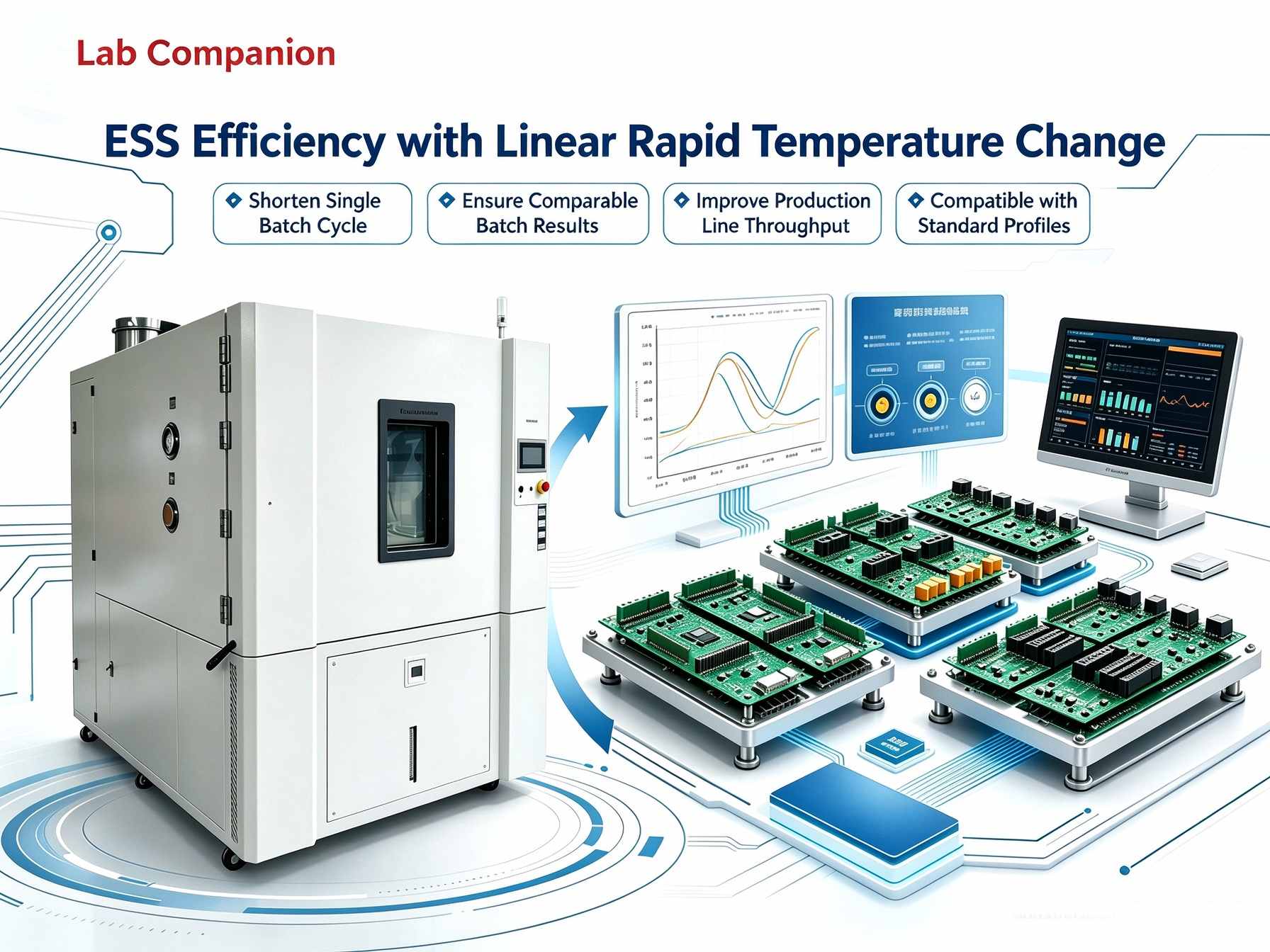 Lab Companion Rapid Temperature Change Test Chamber: Wide Temperature Range & High Precision for Stringent Thermal Cycling Reliability Testing